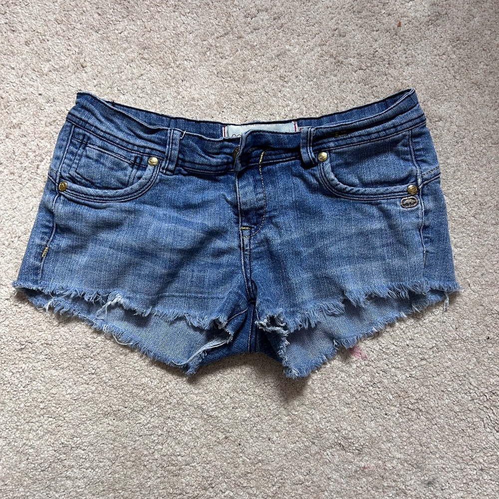 Y2K Low-Rise Denim Shorts
